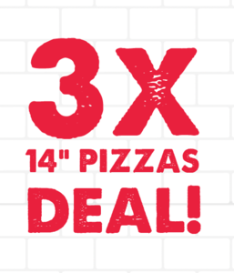 3x 14" Pizza's Deal